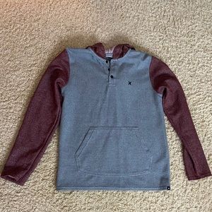HURLEY hooded button up shirt